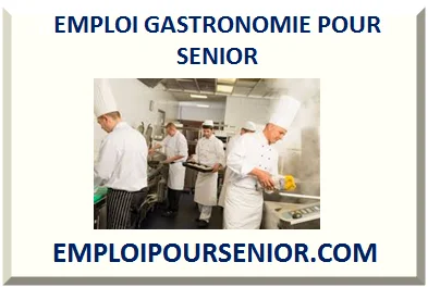 EMPLOI GASTRONOMIE RESTAURATION POUR SENIOR RETRAITÉ 2026